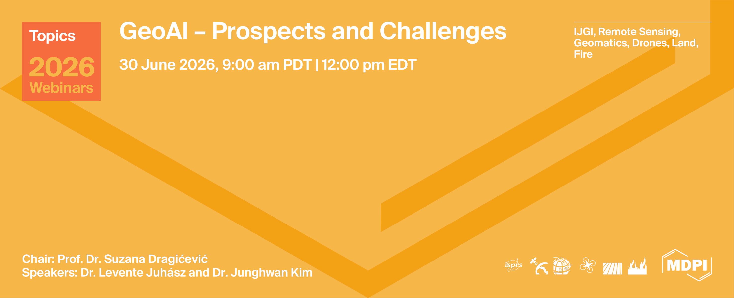 Topics Webinar | GeoAI - Prospects and Challenges, Online - 30 June 2026