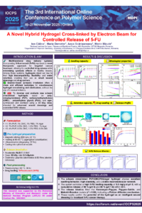 Poster_ A Novel Hybrid Hydrogel Cross-linked by Electron Beam for Controlled Release of 5-FU.pdf