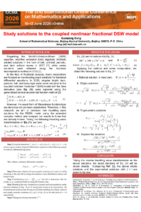 Study solutions to the coupled nonlinear fractional Drinfel’d-Sokolov-Wilson model.pdf