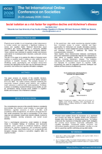 Social isolation as a risk factor for cognitive decline and Alzheimer's disease.pdf