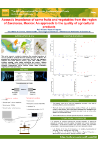 Poster Acoustic impedance fruits an vegetables Zacatecas.pdf