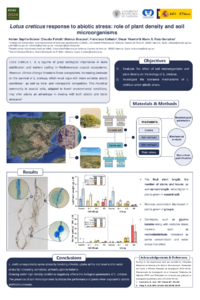 Lotus creticus response to abiotic stress. Role of plant density and soil microorganisms. Adrián Sapiña Solano.pdf