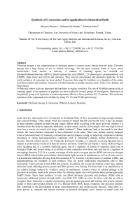 Synthesis of L-Carnosine and its applications in biomedical fields..pdf