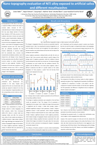 Nano topography evaluation of NiTi alloy exposed to artificial saliva and different mouthwashes.pdf