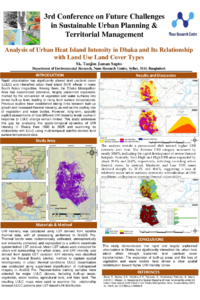 Analysis of Urban Heat Island Intensity in Dhaka and Its Relationship with Land Use Land Cover Types Poster.pdf
