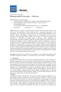 Review Paper on Pharmaceutical Cocrystals submission to conforence.pdf