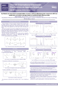 Synthesis and structural characterisation of novel urethane-dimethacrylate monomers with two quaternary ammonium groups based on cycloaliphatic diisocyanates - Drejka.pdf