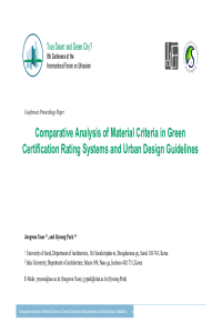 D004 Comparative Analysis of Material Criteria in Green Certification Rating Systems and Urban Design Guidelines.pdf