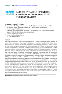 LATTICE DYNAMICS OF CARBON NANOTUBE INTERACTING WITH HYDROXYAPATITE.pdf