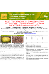 Development of chewy snack bars from mechanically dehulled toasted African breadfruit (Treculia africana) grits.pdf