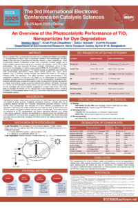 (sciforum-115220) An Overview of the Photocatalytic Performance of TiO₂ Nanoparticles for Dye Degradation.pdf