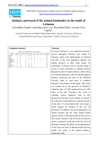 mol2net-03_MOL2NET-2018-Sanitary portrayal of the animal husbandry in the south of Lebanon.pdf