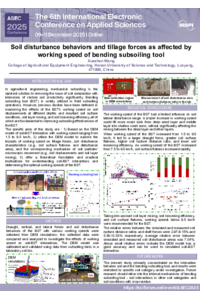 Poster—Soil disturbance behaviors and tillage forces as affected by working speed of bending subsoiling tool.pdf