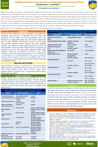 Poster-Inhibitory Potential of Essential Oils on Malassezia Strains by Various Plants  Conference- IECPS 2020.pdf