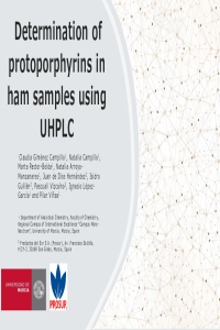 Determination of protoporphyrins in ham samples using UHPLC-power point.pdf