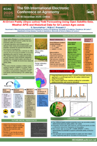 AI-Driven Paddy (Oryza sativa) Yield Forecasting Using Open Satellite Data, Weather APIS and Historical Data for Sri Lankan Agro zones.pdf