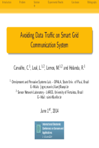 ECSA-1_Avoiding Data Traffic on Smart Grid Communication System_Presentation_Carvalho et al.pdf