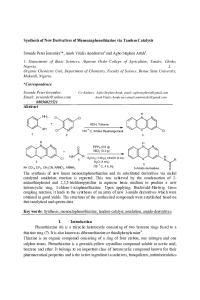 ecsoc-21_5c7acb9b9709cd47f7785ece39dc0cb0_Synthesis of New Derivatives of Monoazaphenothiazine via Tandem Catalysis-1.pdf