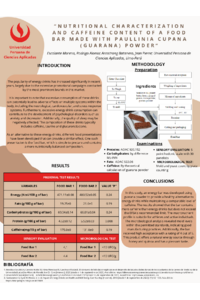 Nutritional characterization and caffeine content of a food bar made with Paullinia cupana (guarana) powder.pdf