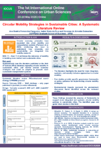 Poster Circular Mobility Strategies in Sustainable Cities - A Systematic Literature Review (Ana Beatriz Fangueiro, Isabel Breia e Vanessa Guimarães).pdf
