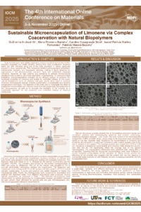 Poster IOCM 2025 - Sustainable Microencapsulation of Limonene via Complex Coacervation with Natural Biopolymers.pdf