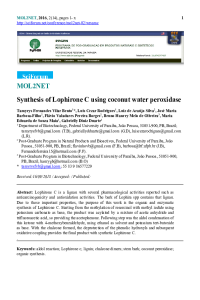 Cópia de Synthesis of Lophirone C using coconut water peroxidase .pdf