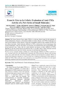 From In Vitro to In Cellulo Evaluation of Anti-TNFa Activity of a New Series of Small Molecules.pdf