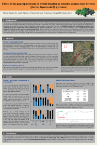 Poster Effects of the geographical scale in hybrid detection at extensive contact zones between Quercus faginea and Q.pyrenaica.pdf