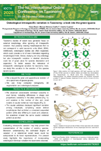 IOCTX Osteological intraspecific variation in Taxonomy a look into the green iguana.pdf