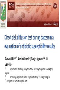 Direct disk diffusion test during bacteremia evaluation of antibiotic susceptibility results  presentation.pdf