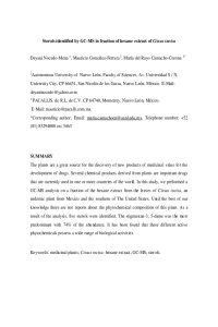 Sterols identified by GC-MS in fraction of hexane extract of Cissus incisa.pdf