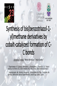 Synthesis of bis(benzotriazol-1-yl)methane derivatives_Presentation.pdf