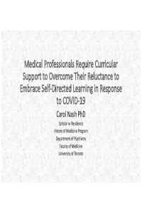 Medical Professionals Require Curricular Support to Overcome Their Reluctance to Embrace Self-Directed Learning in Response to COVID-19.pdf