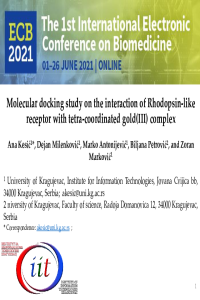 Molecular docking study on the interaction of Rhodopsin-like receptor with tetra-coordinated gold(III) complex_AnaKesic_PPT.pdf