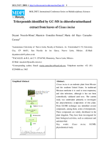 Triterpenoids identified by GC-MS in chloroformmethanol extract from leaves of Cissus incisa.pdf