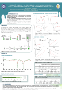 sciforum-135233 Selective Removal of Direct Green-6 from Textile Wastewater Using Molecularly Imprinted Polymers.pdf