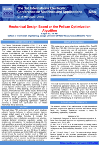 Mechanical Design Based on the Pelican Optimization Algorithm-167823.pdf