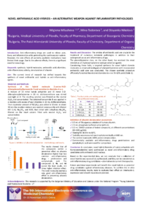 9th-ECMC_Poster_Milusheva et al. NOVEL ANTHRANILIC ACID HYBRIDS – AN ALTERNATIVE WEAPON AGAINST INFLAMMATORY PATHOLOGIES.pdf