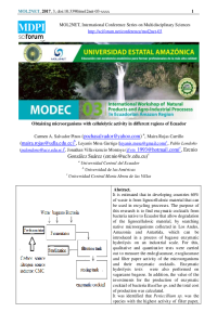 Obtaining microorganisms with cellulolytic activity in different regions of Ecuador.pdf