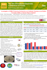 Investigation of ESBL-Producing Escherichia coli, Antibiotic Resistance and Biofilm Formation Ability in Chicken Meat in Istanbul.pdf
