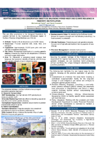 Dr. Muhammad Tariq Poster ADAPTIVE GENOMICS AND CONSERVATION OBJECTIVES YAK.pdf