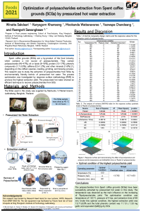 poster- Optimization of polysaccharides extraction from Spent coffee grounds (SCGs) by pressurized hot water extraction.pdf