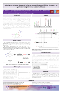 POSTER- Exploring the antibacterial potential of human neutrophil elastase inhibitor Ala-Ala-Pro-Val synthesized using microwave-assisted solid phase.pdf