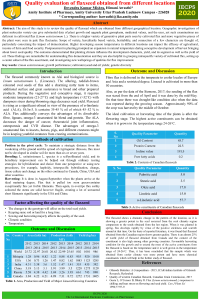Poster-Quality evaluation of flaxseed obtained from different locations.pdf