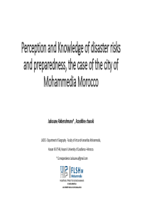 Perception and Knowledge of disaster risks and preparedness.pdf