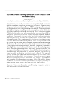 Multi-FMAV time-varying formation control method with hybrid time delay.pdf