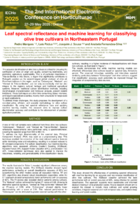 Poster - Leaf spectral reflectance and machine learning for classifying olive tree cultivars in Northeastern Portugal - Pedro Marques.pdf