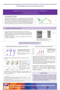 Evaluation of the biological activity of the GM-CSF-ApoA-I fusion protein, obtained by biosynthesis in the yeast Pichia pastoris.pdf