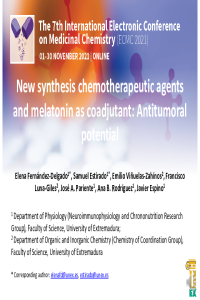 E.Fernández Delgado et al. -New synthesis chemotherapeutic agents and melatonin as coadjutant. Antitumoral potential.pdf