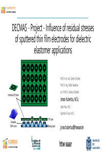 IeCAT PDF presentation - Influence of residual stresses of sputtered thin film electrodes for dielectric elastomer applications.pdf